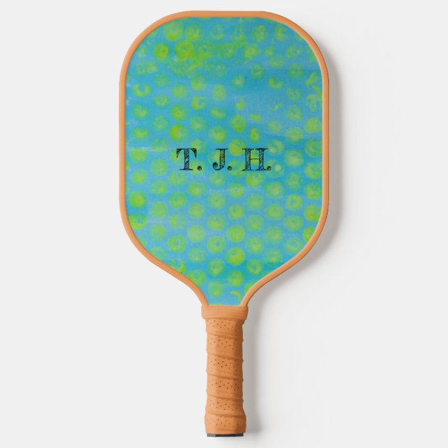 Raquette De Pickleball Papier bulle jaune (Recto)
