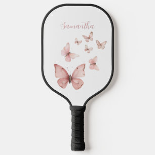 Raquette De Pickleball Papillon rose personnalisé