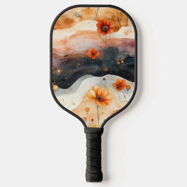 Raquette De Pickleball Papillon Vintage Fleur Sauvage (4) (Recto)