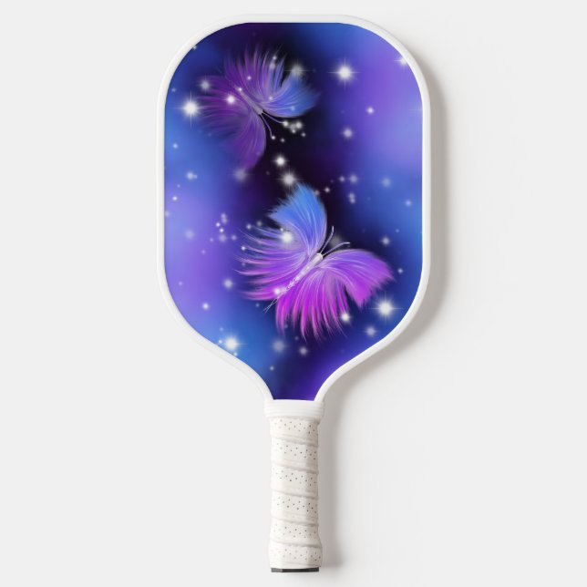 Raquette De Pickleball Papillons de l'Imaginaire spatial Cosmique (Recto)