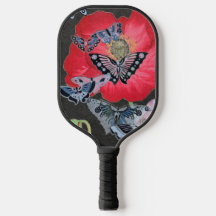 Raquette de Pickleball PAPILLONS ET KANJI BONHEUR