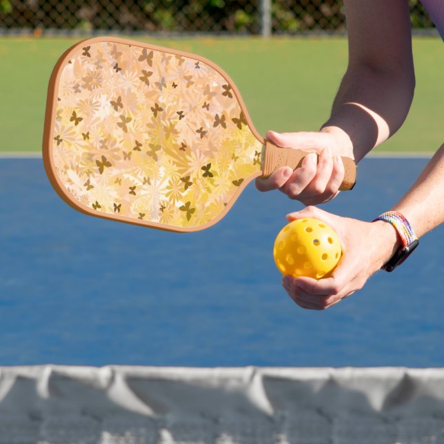 Raquette De Pickleball Papillons et marguerites par Shirley Taylor (Insitu)