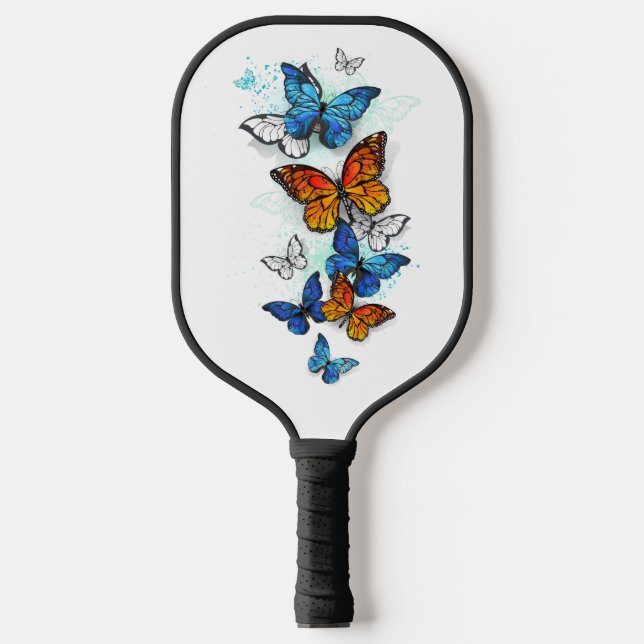 Raquette De Pickleball Papillons volants Morpho et Monarch (Recto)