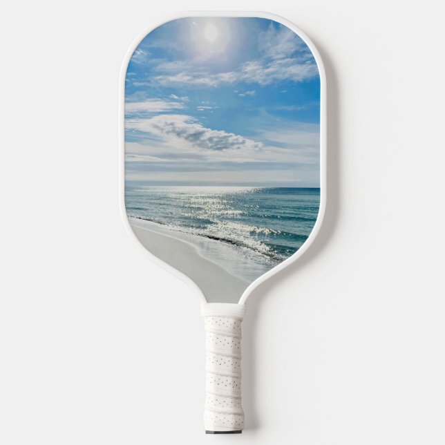 Raquette De Pickleball Parfait Beach Day Mon Happy Place Coastal (Recto)