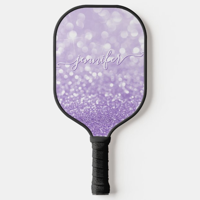 Raquette De Pickleball Parties scintillant de lavande (Recto)