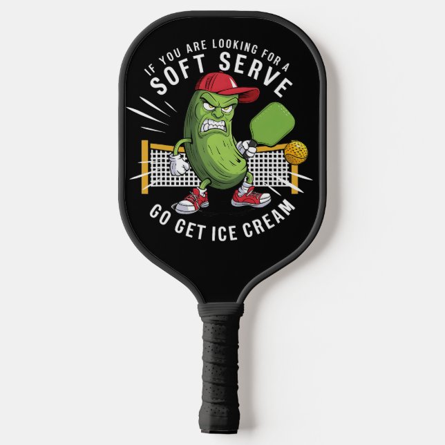 Raquette De Pickleball Pas de Soft Serve ici – Puissance Pickle Déchaînée (Verso)