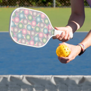 Raquette De Pickleball Pastel Arrière - plan Pickleball personnalisé Padd