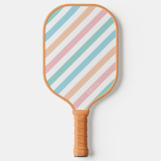 Raquette De Pickleball Pastel Rainbow Pickleball Stripé Paddle