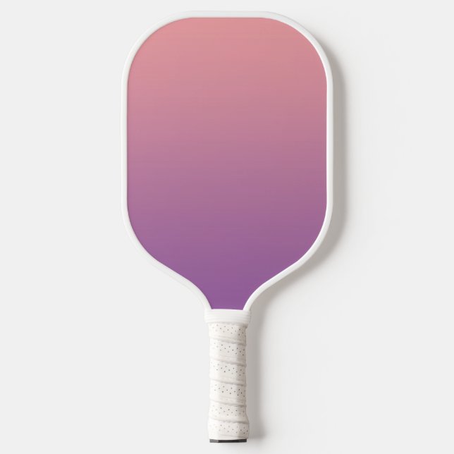 Raquette De Pickleball Pastel Sunset rose violet ombre dégradé (Recto)