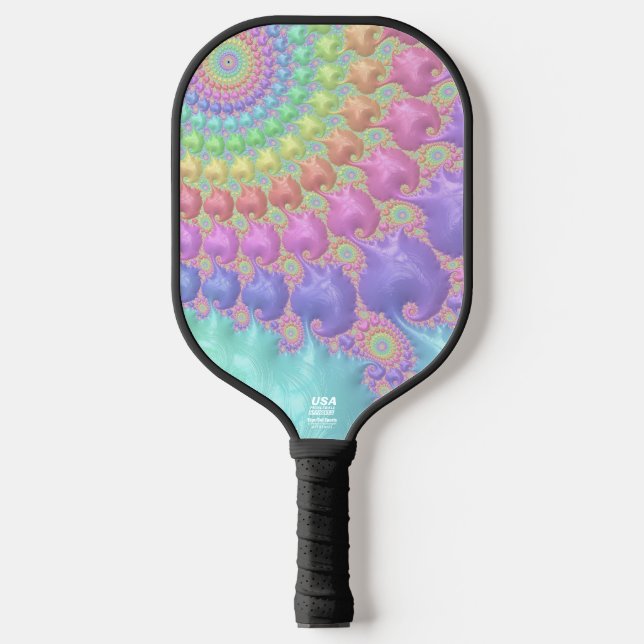 Raquette De Pickleball Pastel Swirl - USA Pickle Ball approuvé paddle (Recto)