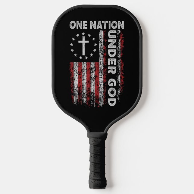 Raquette De Pickleball Patriotique Pickleball Paddle : Une nation sous Di (Recto)