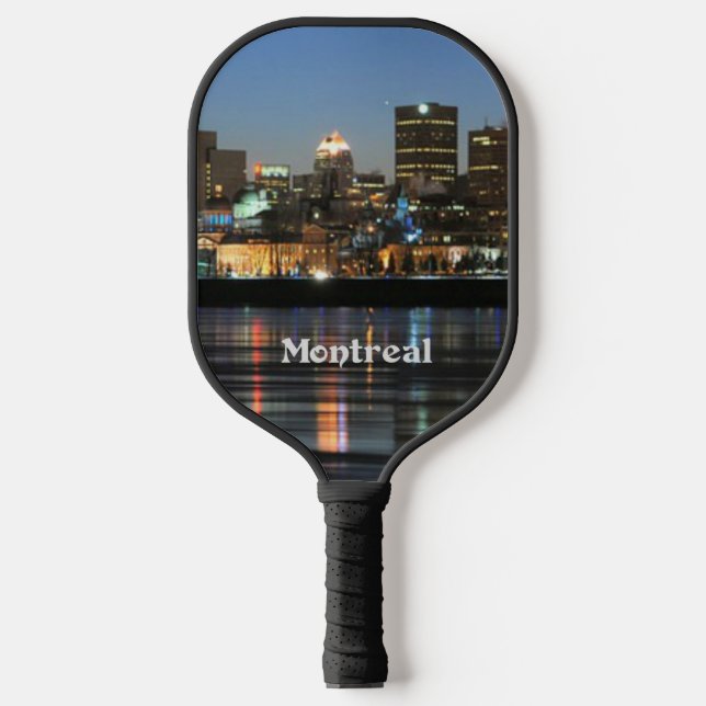 Raquette De Pickleball Paysage urbain de Montréal (Recto)