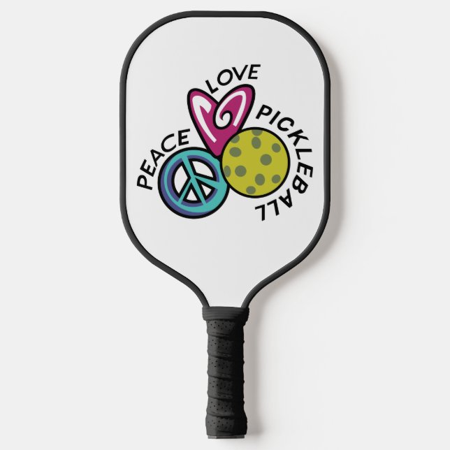 Raquette De Pickleball Peace Love Pickleball (Recto)