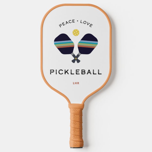 Raquette De Pickleball Peace Love Pickleball Custom Pickleball Paddle (Recto)
