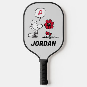 Raquette De Pickleball PEANUTS Motif rouge et noir