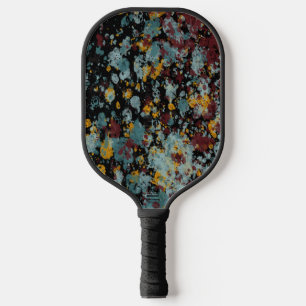 Raquette De Pickleball Peinture Abstraite Graffiti éclaboussée sur fond n