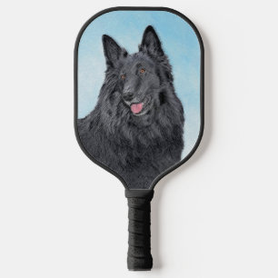 Raquette De Pickleball Peinture belge Sheepdog - Cute Original Chien Art