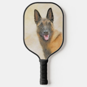 Raquette De Pickleball Peinture Malinoise belge - Cute Original Chien Art