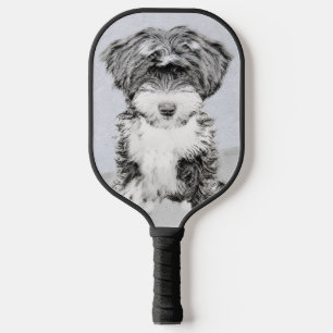 Raquette De Pickleball Peinture Tibétaine Terrier - Cute Original Chien A