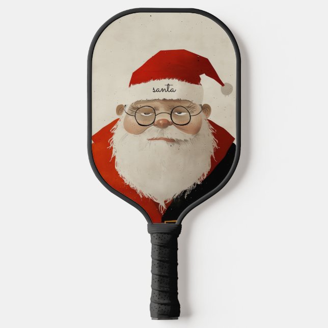 Raquette De Pickleball Père Noël fatigué (Recto)