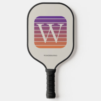 Raquette De Pickleball Personalized Ombre Monogram square