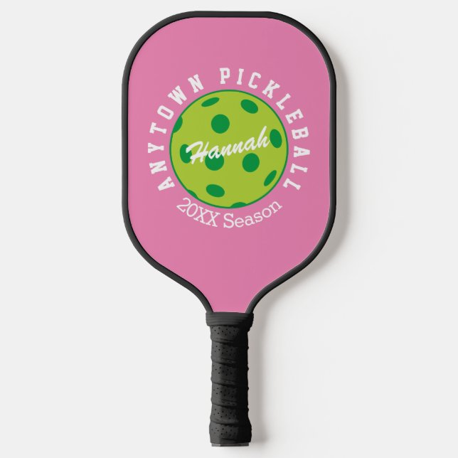 Raquette De Pickleball PERSONALIZED Pickleball Pink Pickleball Paddle (Recto)