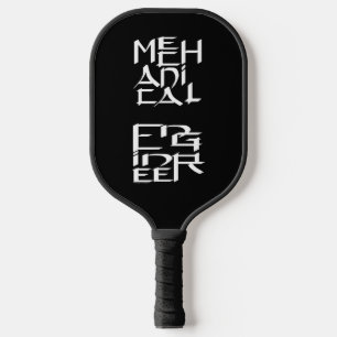 Raquette De Pickleball Personnage d'ingénieur mécanique
