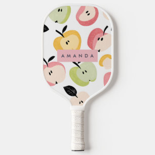 Raquette De Pickleball Personnalisé Coloré Cute Motif Apple