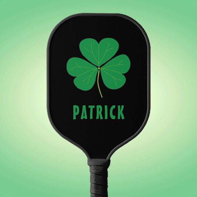 Raquette De Pickleball Personnalisé Nom Celtic Irlande Shamrock Irish Cla (Créateur téléchargé)