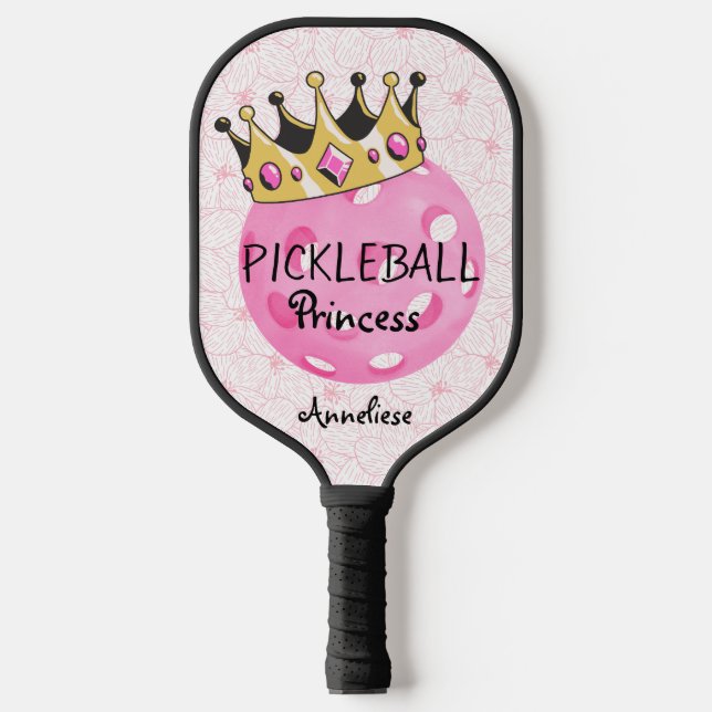 Raquette De Pickleball Personnalisé Pickleball Princess Crown Design (Recto)