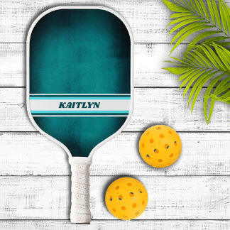Raquette de Pickleball Personnalisée Bleu Aqua et