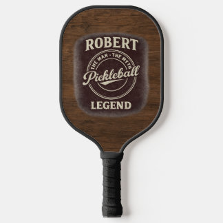 Raquette de pickleball personnalisée en bois vinta