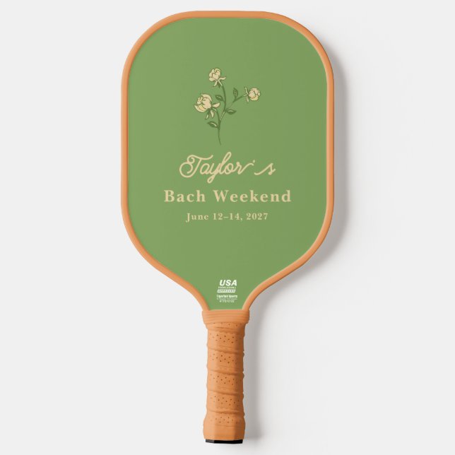 Raquette de Pickleball personnalisée pour week-end (Verso)