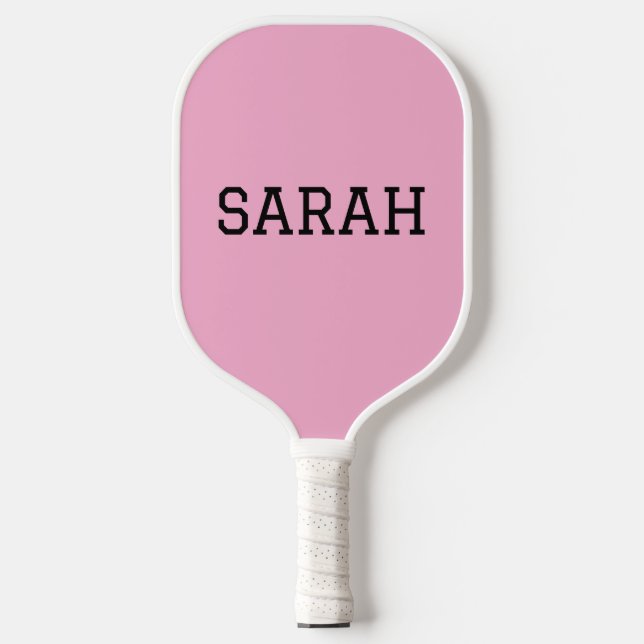 raquette de pickleball personnalisée rose (Recto)