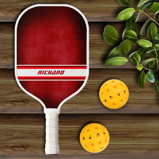 Raquette de Pickleball Personnalisée Rouge et Blan