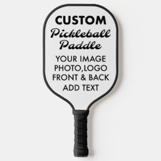 Raquette de PICKLEBALL personnalisée vierge, NOIRE
