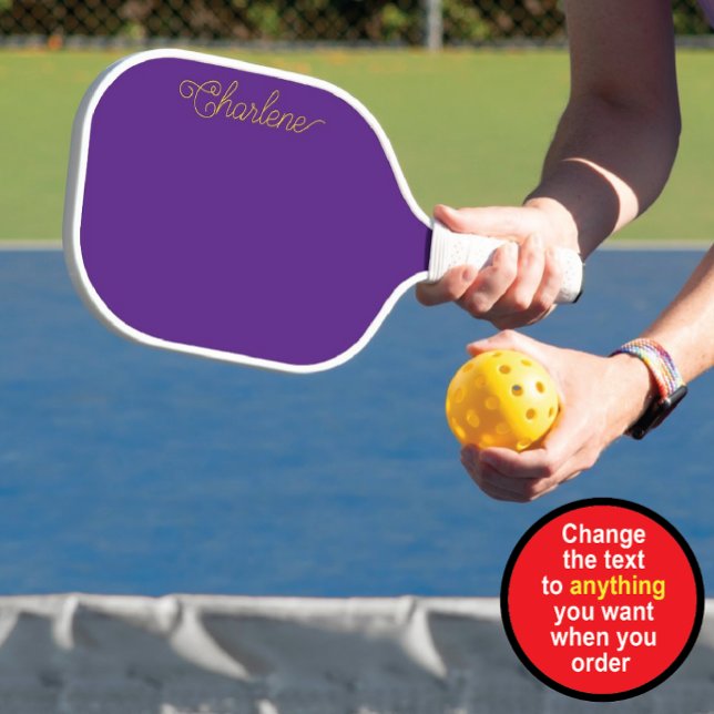 Raquette de Pickleball Personnalisée Violette (Créateur téléchargé)