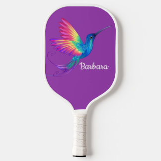 Raquette De Pickleball Personnaliser Hummingbird Purple Pickleball Paddle