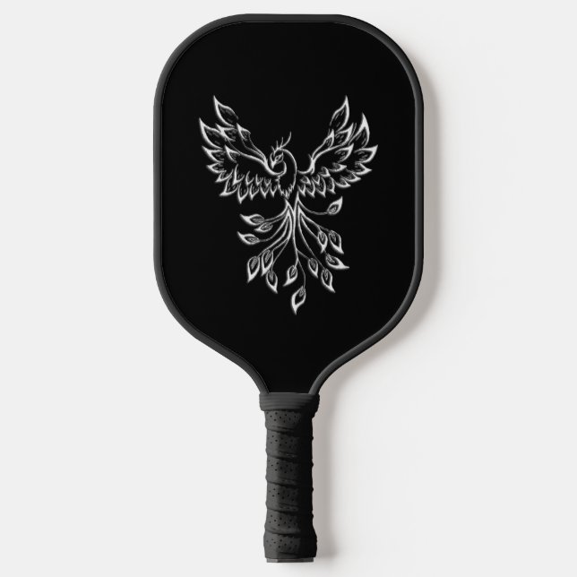 Raquette De Pickleball Phoenix se lève sur le noir (Recto)
