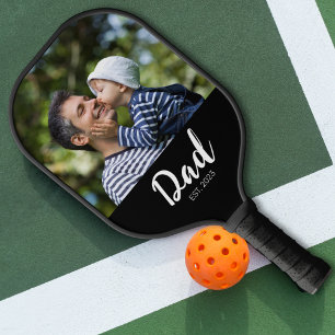 Raquette De Pickleball Photo de scénario amusant établi par papa