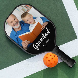 Raquette De Pickleball Photo de script amusant établi par grand-père