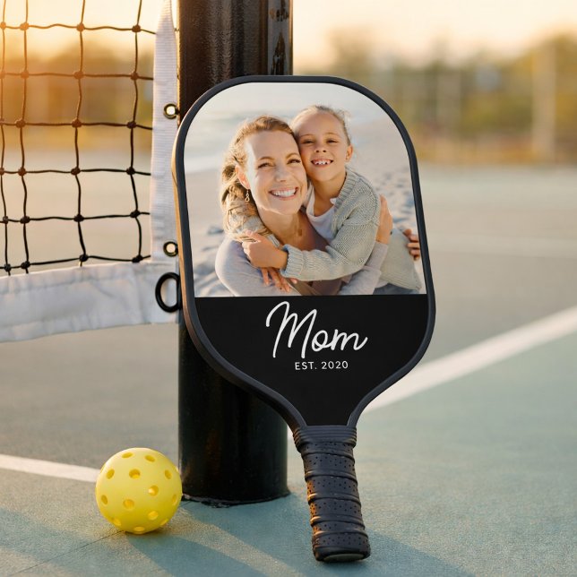Raquette De Pickleball Photo de script amusant établi par maman (Créateur téléchargé)