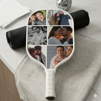 Raquette De Pickleball Photo et texte personnalisés modernes