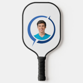 Raquette De Pickleball Photo personnalisé Votre nom Graphique minimaliste
