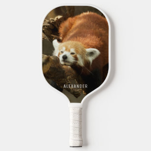 Raquette De Pickleball Photographie de faune personnalisée de Panda roux 