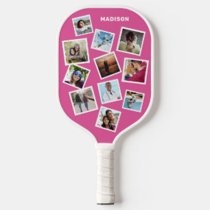 Raquette De Pickleball Photos personnalisées, nom et couleur pickleball p