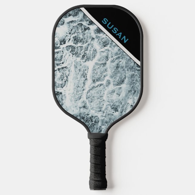 Raquette De Pickleball Pickelball "Wood WhiteTurquoise" Pickleball Paddle (Recto)