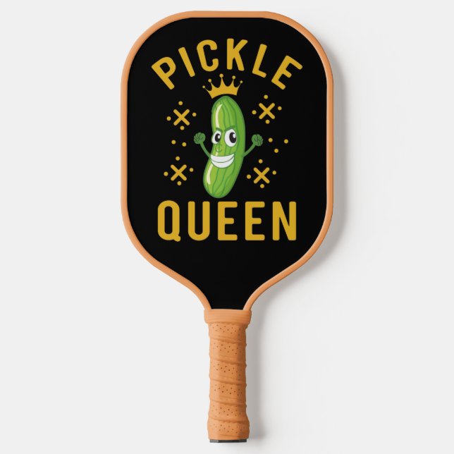 Raquette De Pickleball Pickle Queen Typographie Sports Accessoires (Recto)