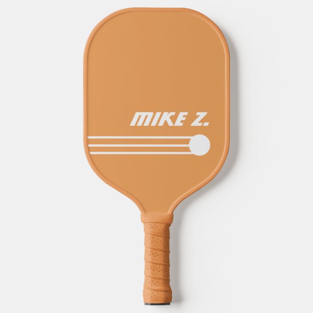 Raquette De Pickleball PickleBall couleur Tan avec le nom du joueur (Recto)