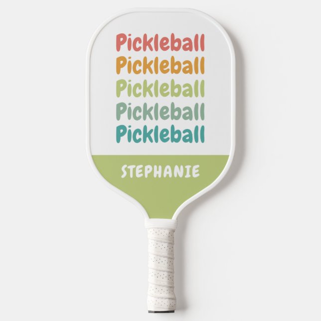 Raquette De Pickleball Pickleball Cute Pickleball Player Personnalisé (Recto)
